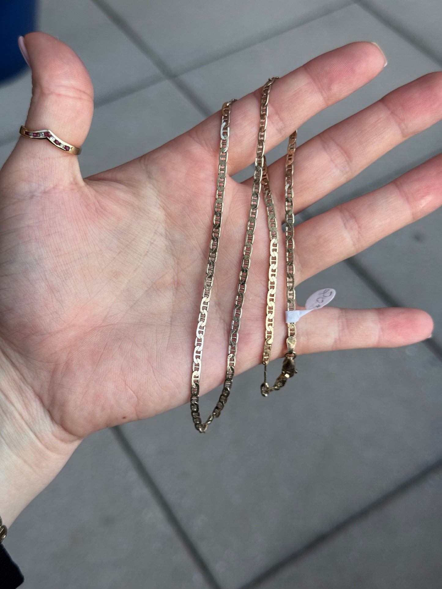 Sterling Vermeil Chain Necklace - 20 inches