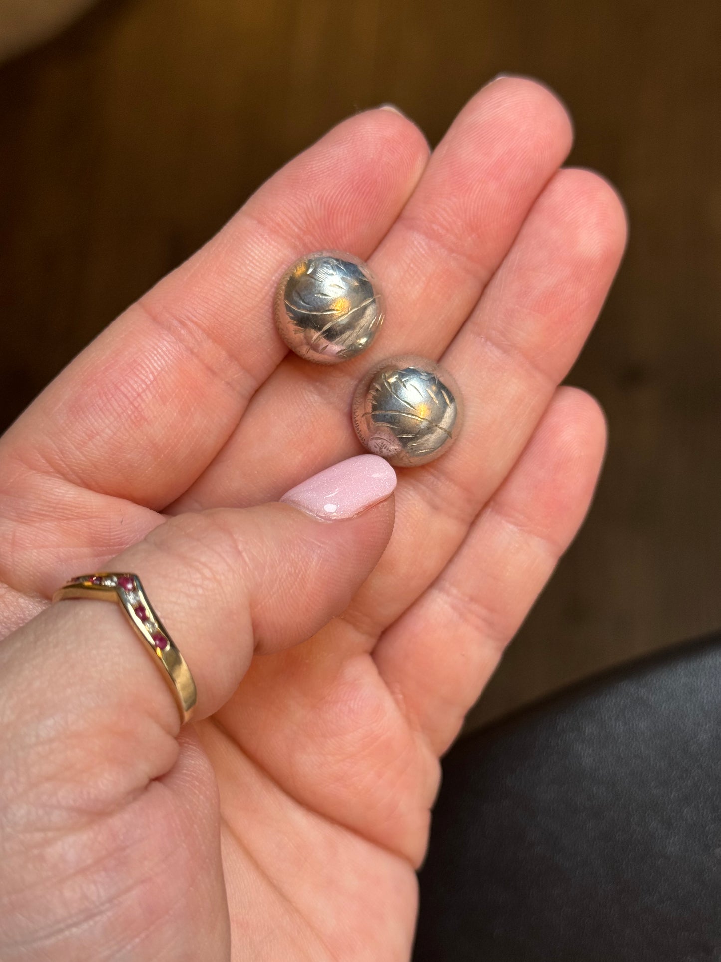 Sterling ball Stud Earrings (no backs)