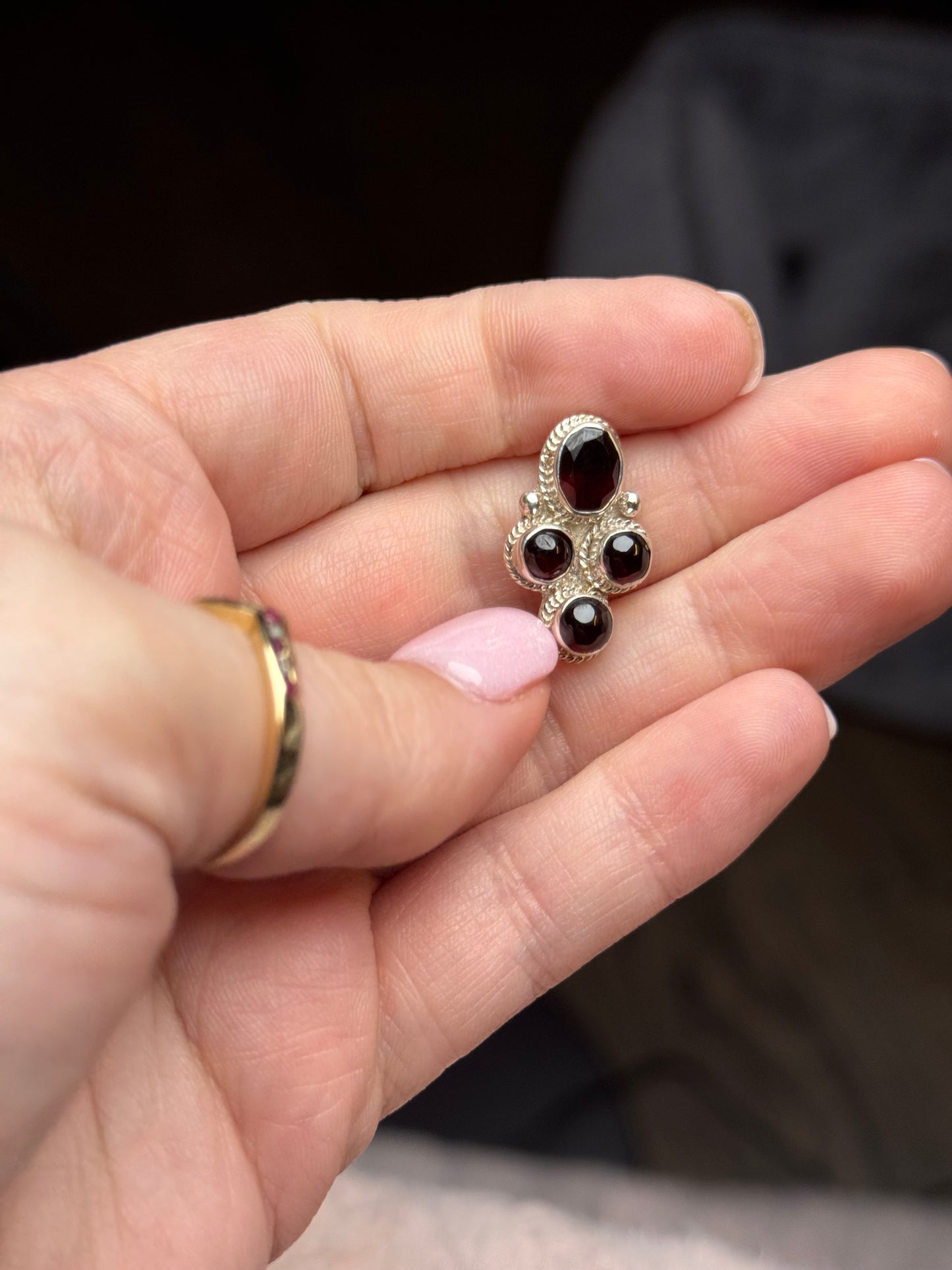 Sterling Garnet Pendant (EJB Conversion)