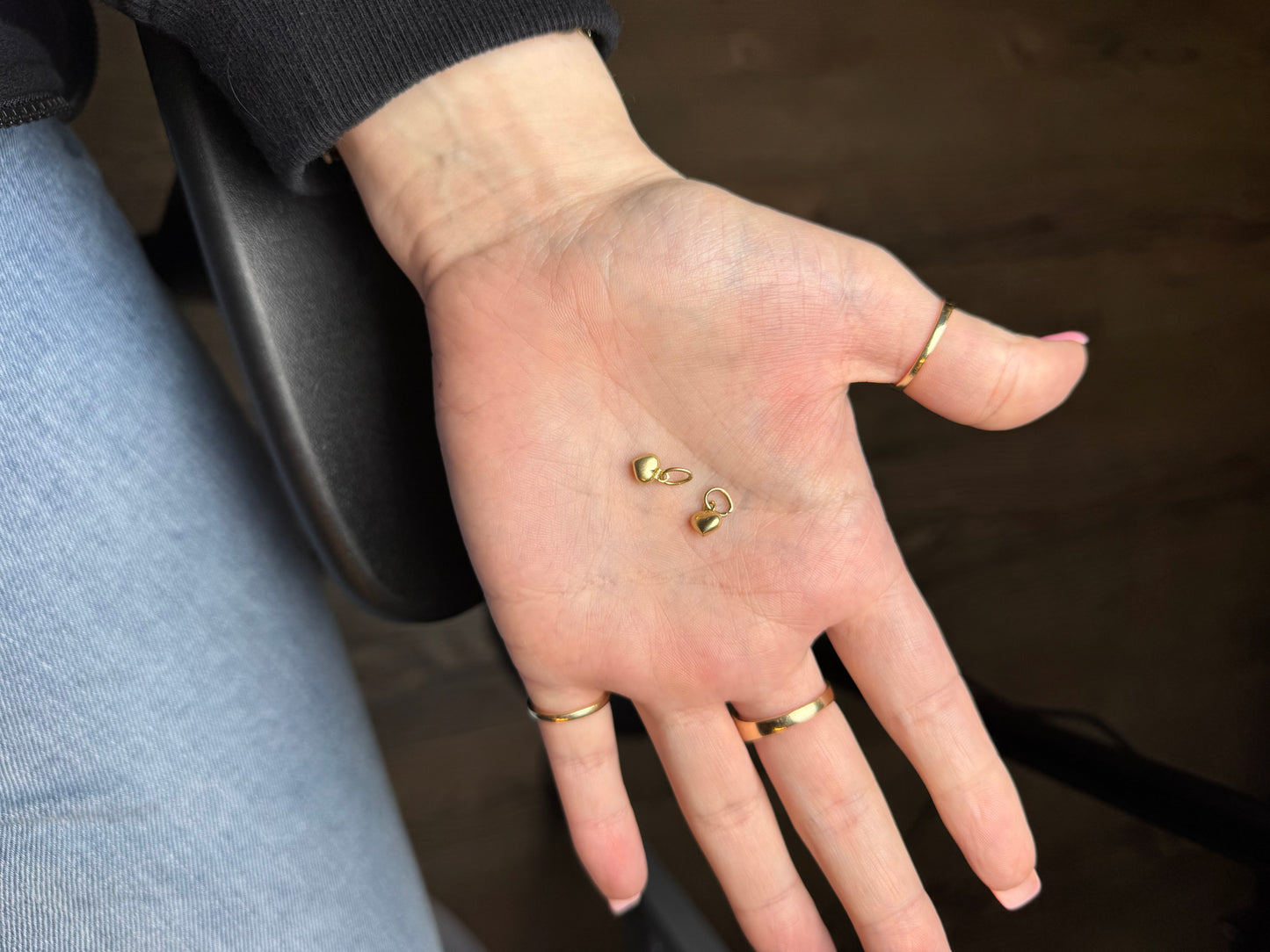 14k puffy heart - SINGLE