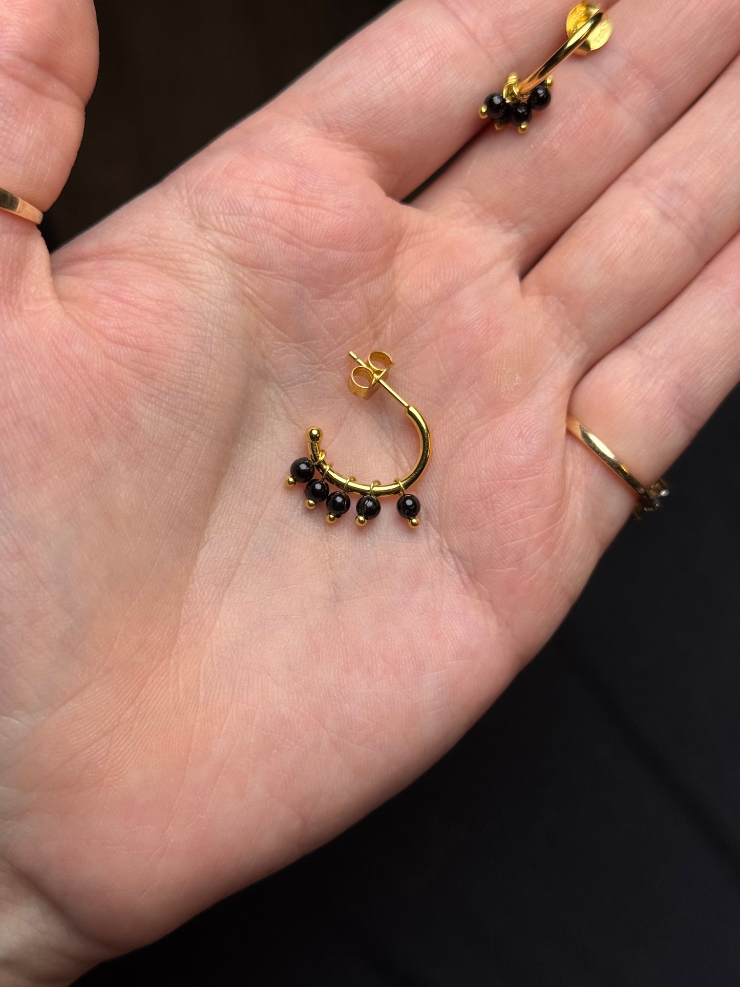 Sterling in gold earrings
