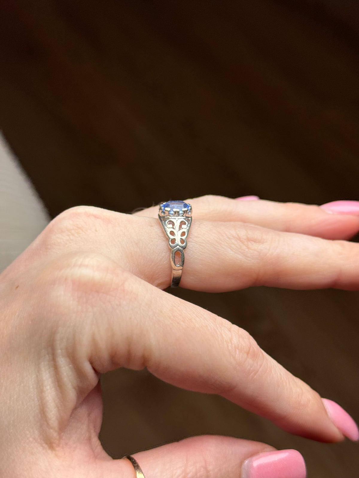 Sterling CZ ring - size 8.25