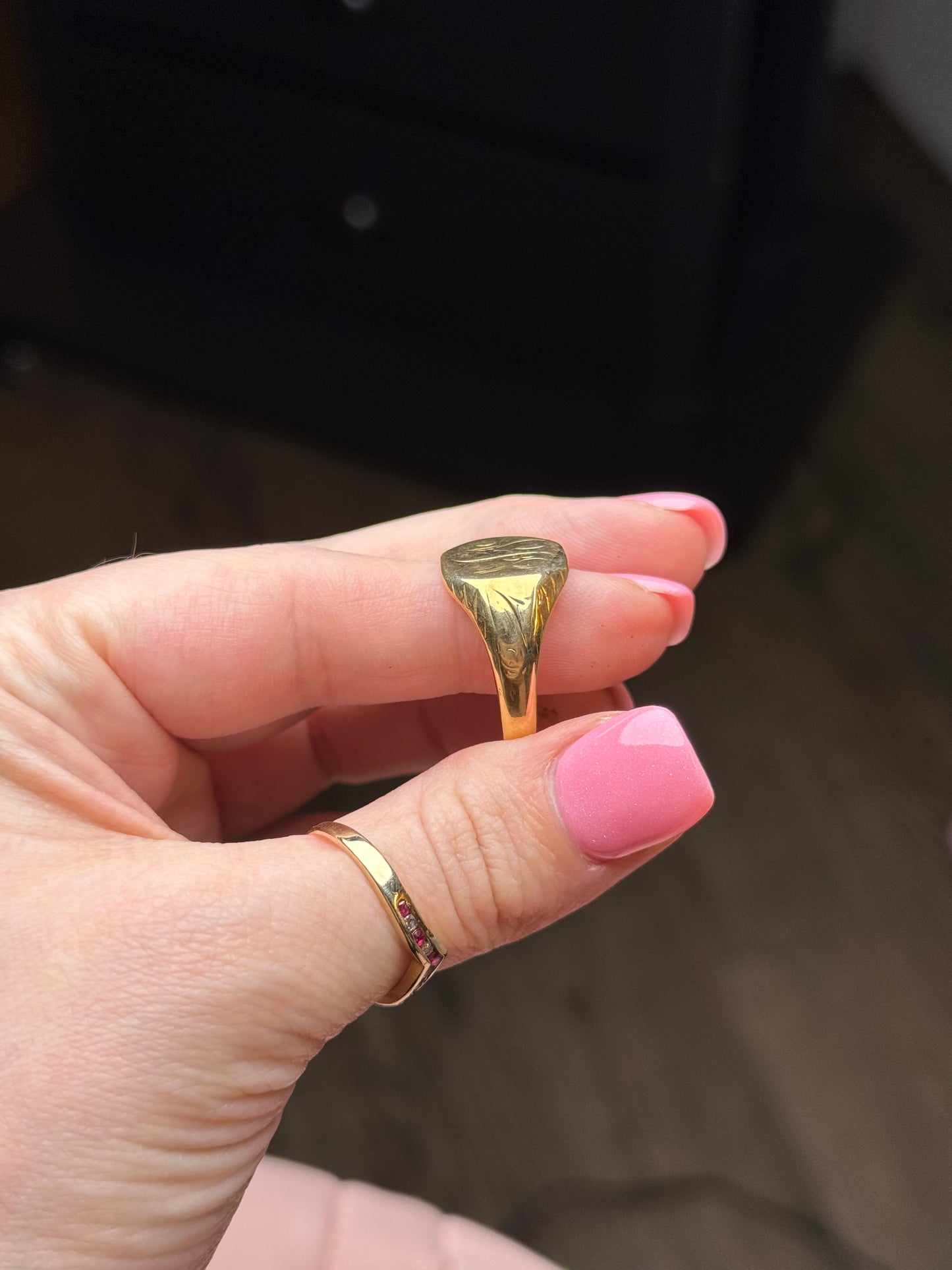 10k Signet Ring - Size 10.75 (7.25g)