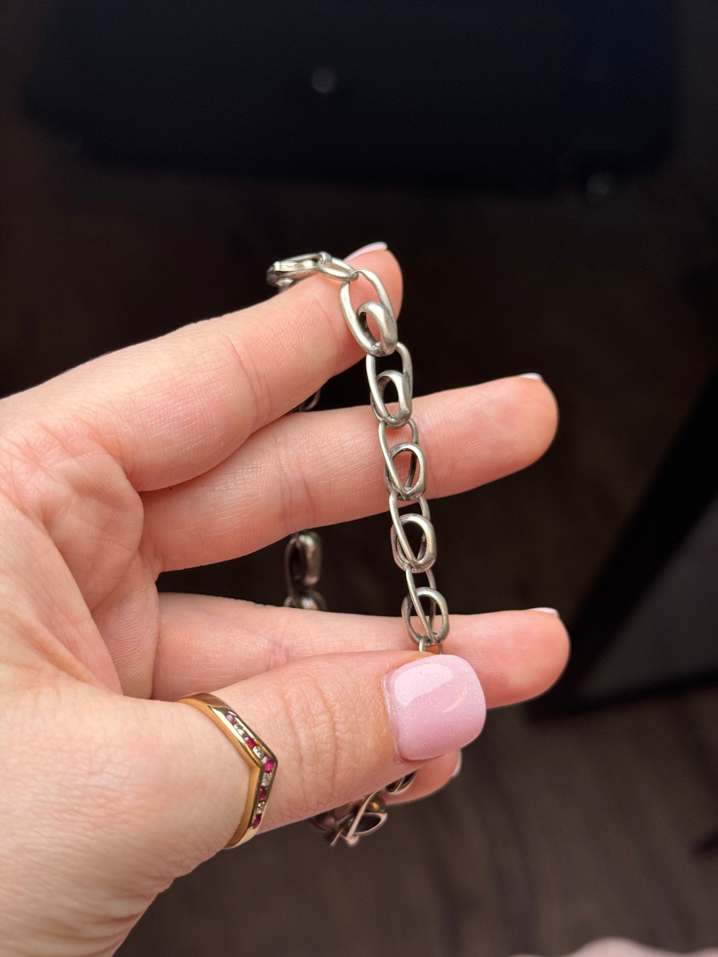 Sterling Bracelet or Anklet - 9 inches