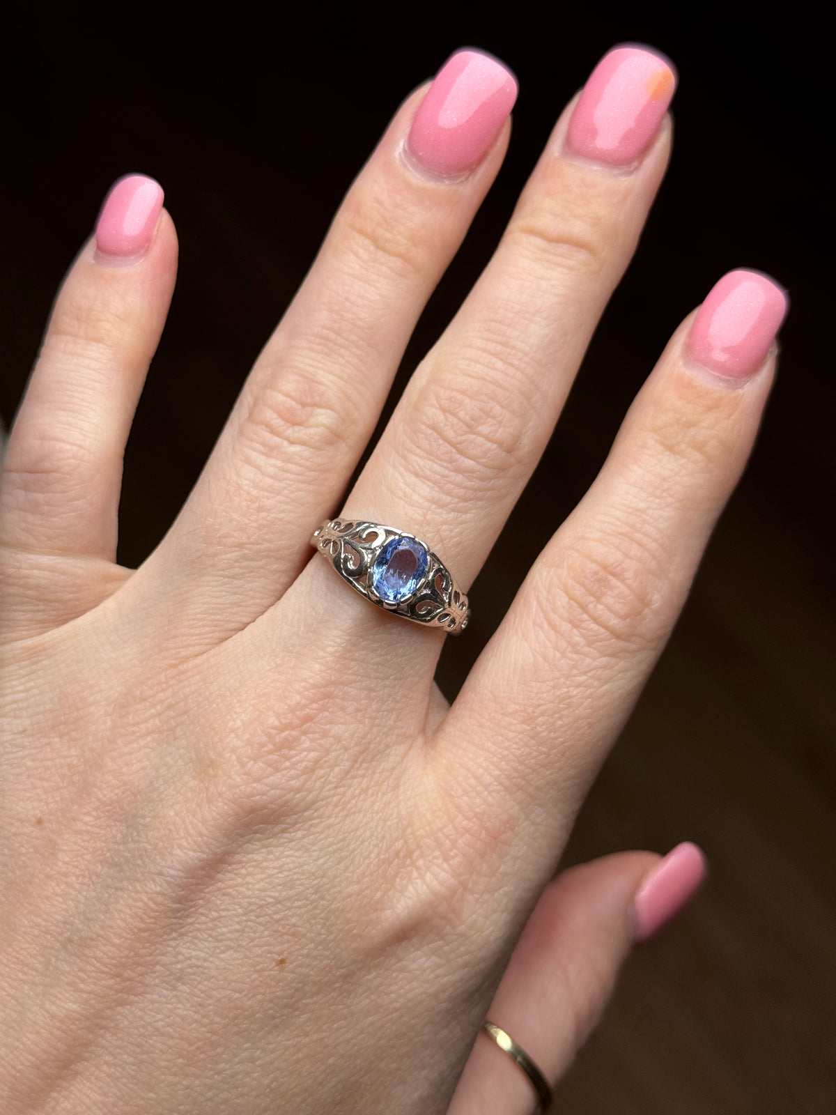 Sterling CZ ring - size 8.25
