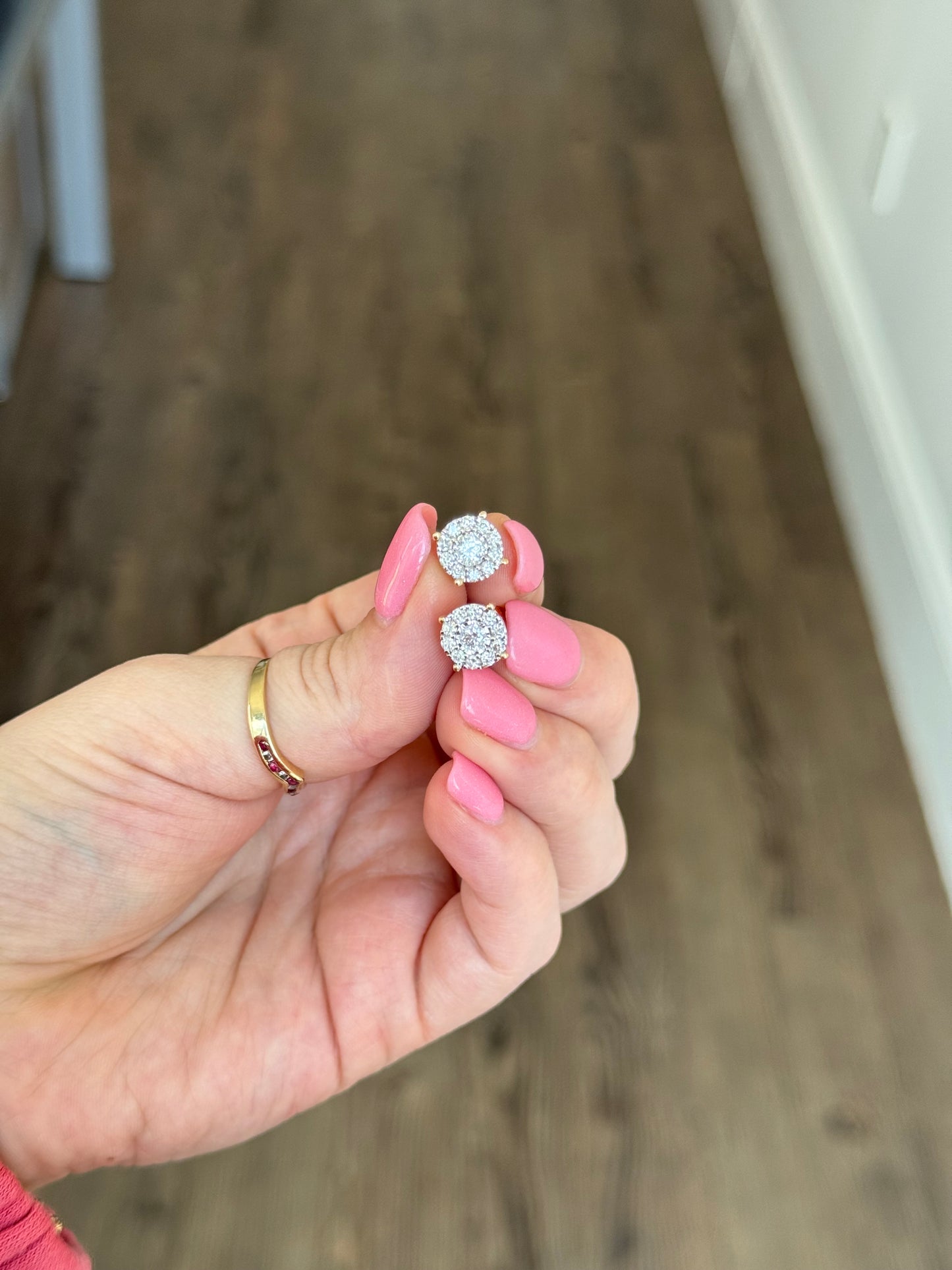 14k Diamond Studs