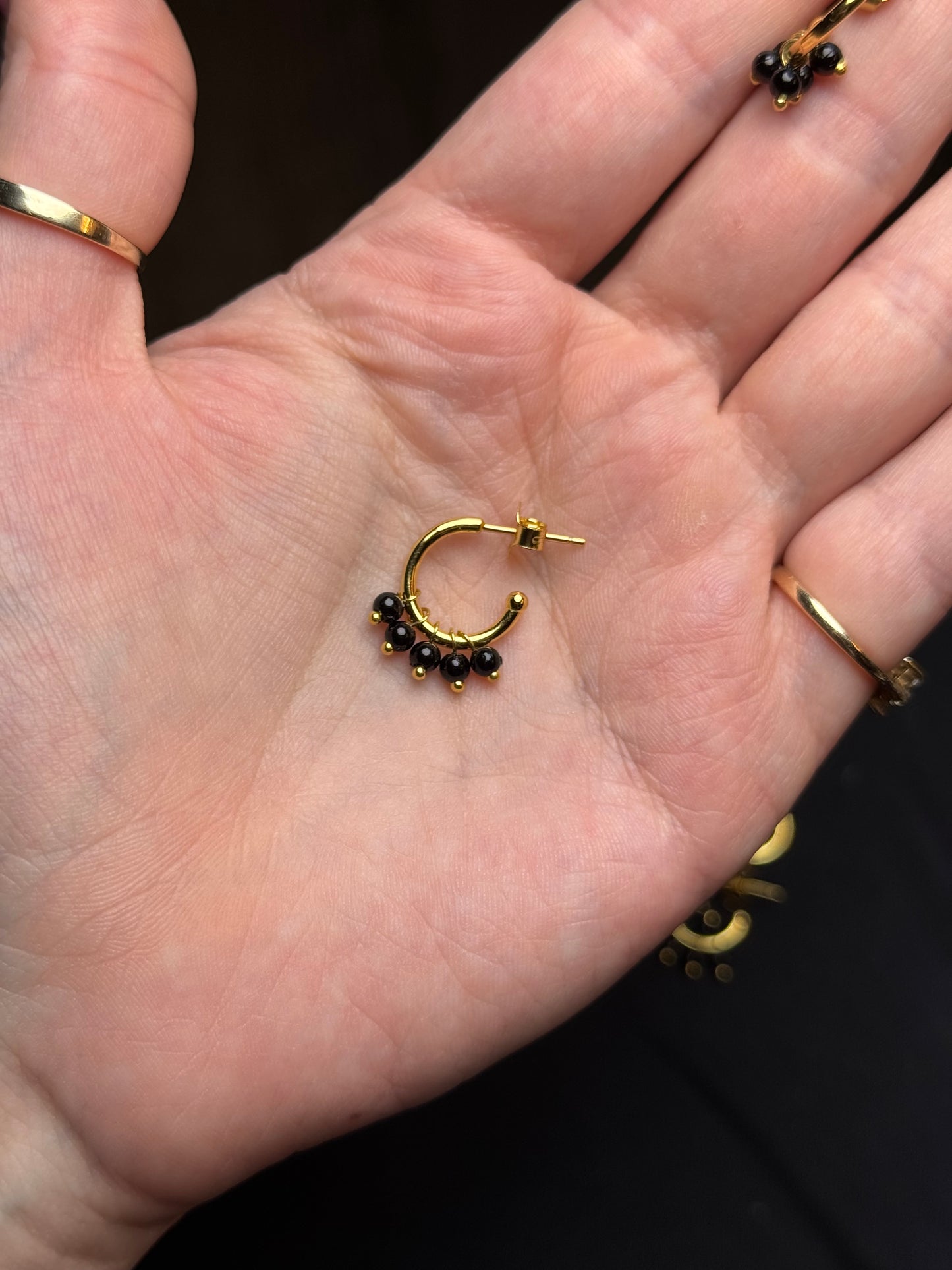 Sterling in gold earrings
