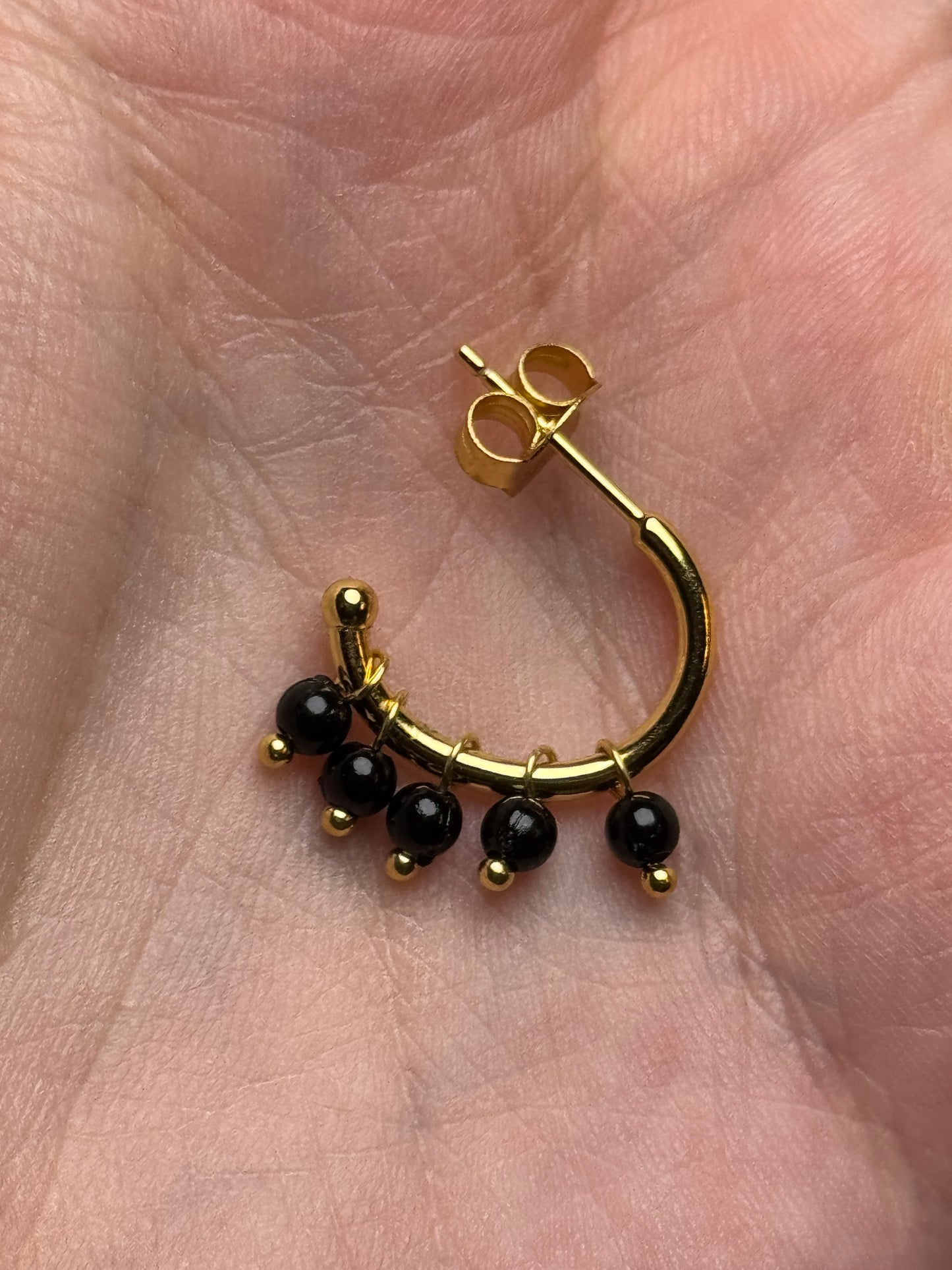 Sterling in gold earrings