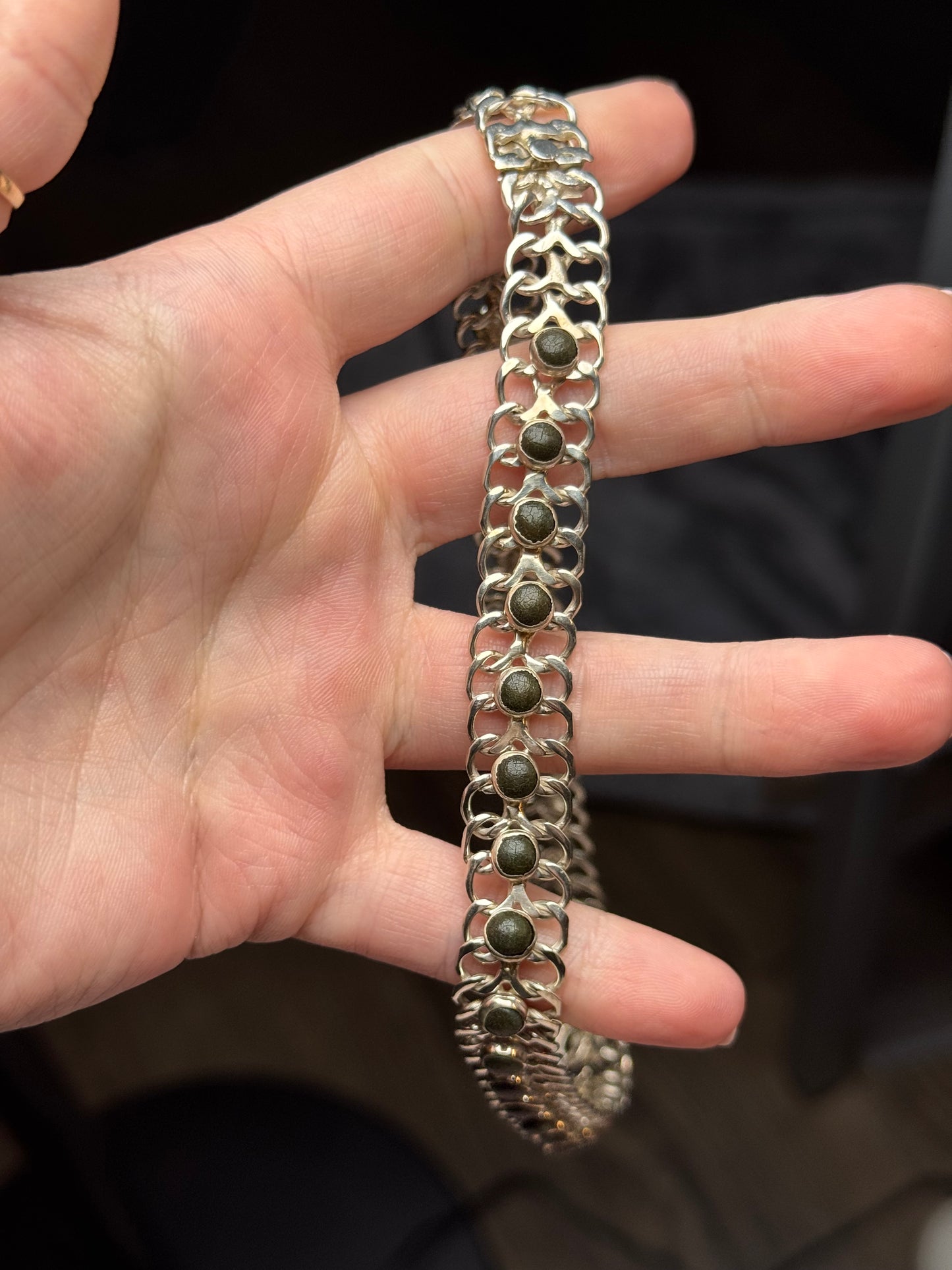 Sterling Silver Mexico Chain Necklace - 15 inches