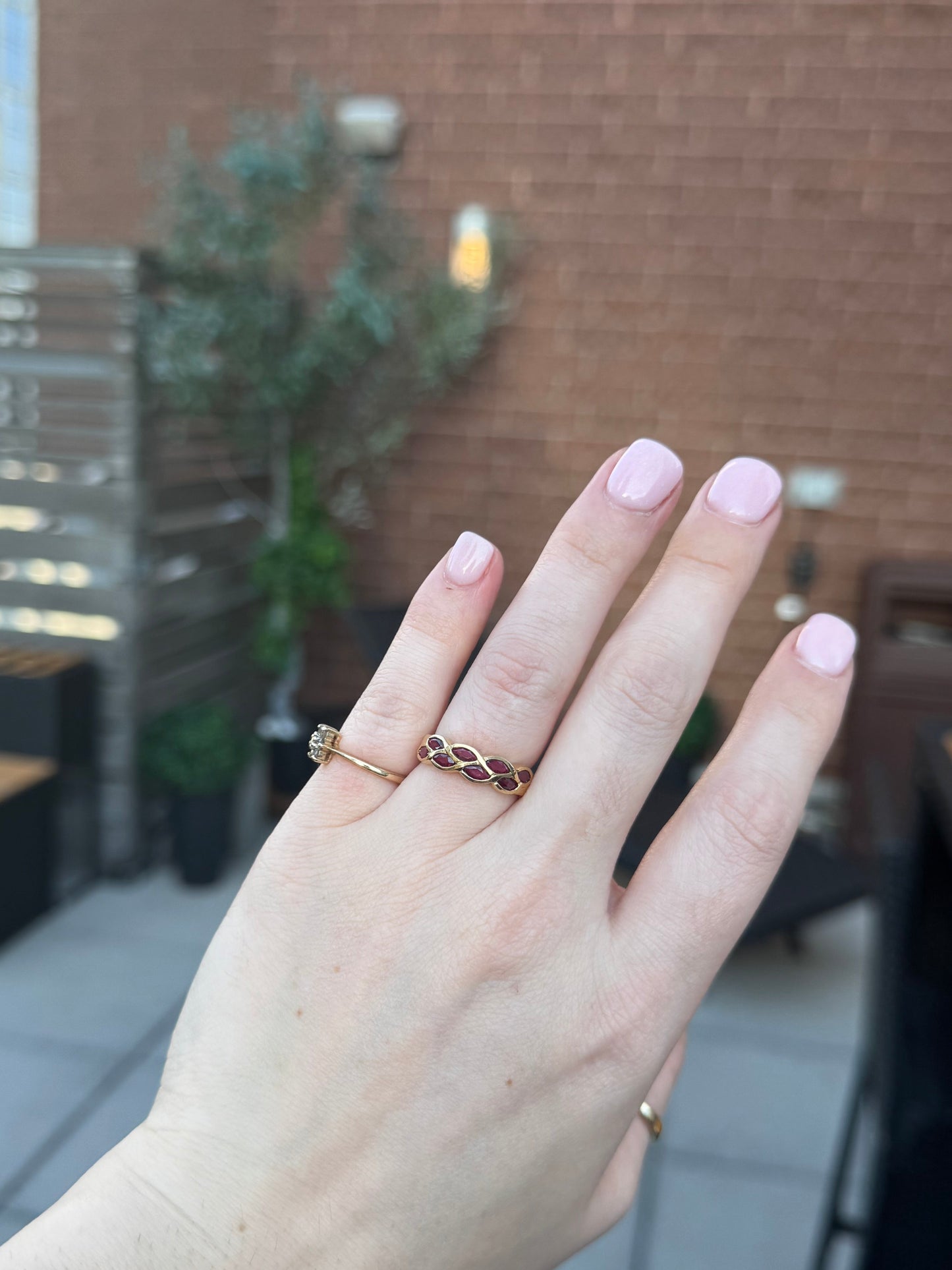 14K Gold Ruby Ring – Size 6.75