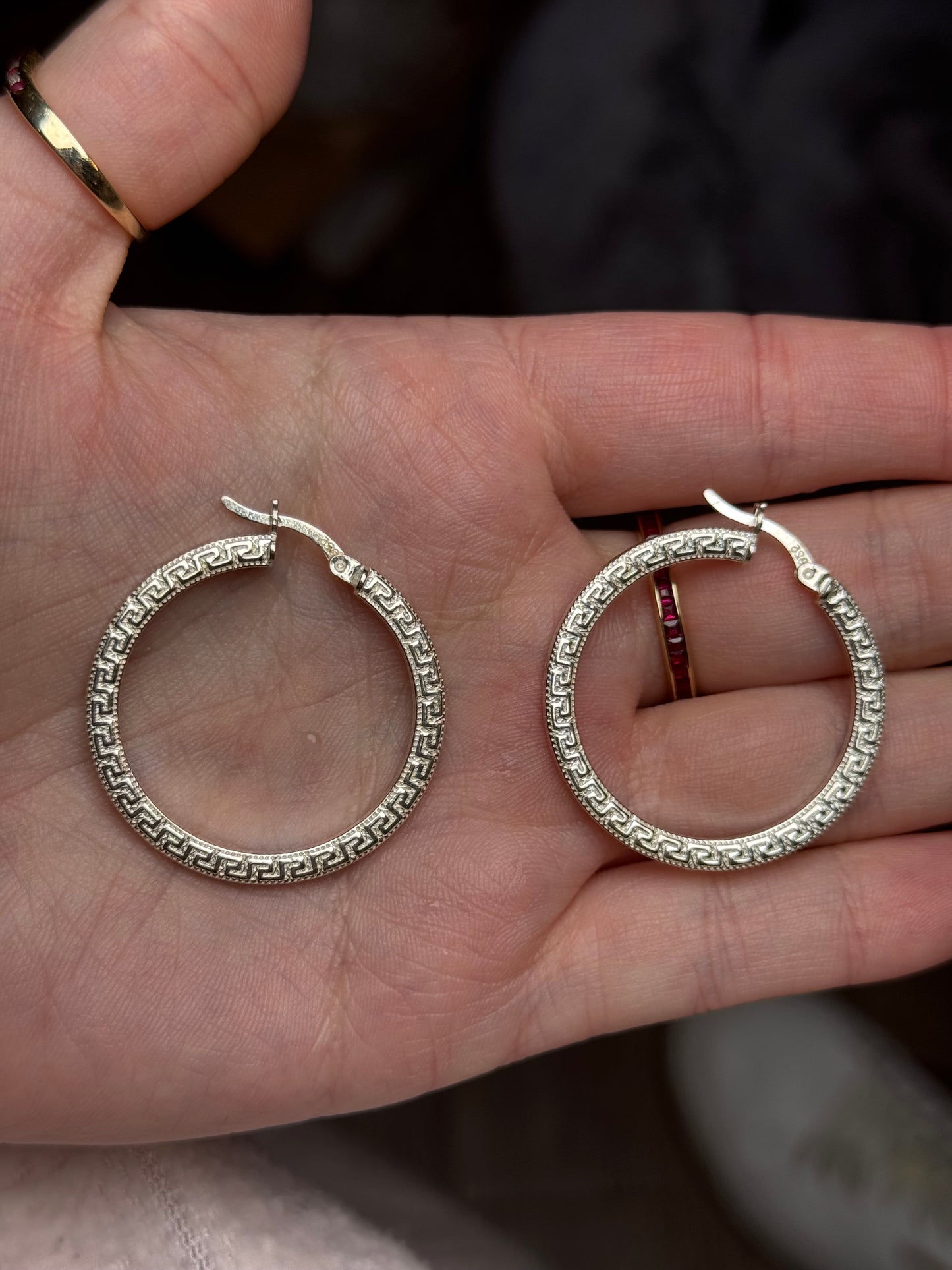 Sterling Hoops