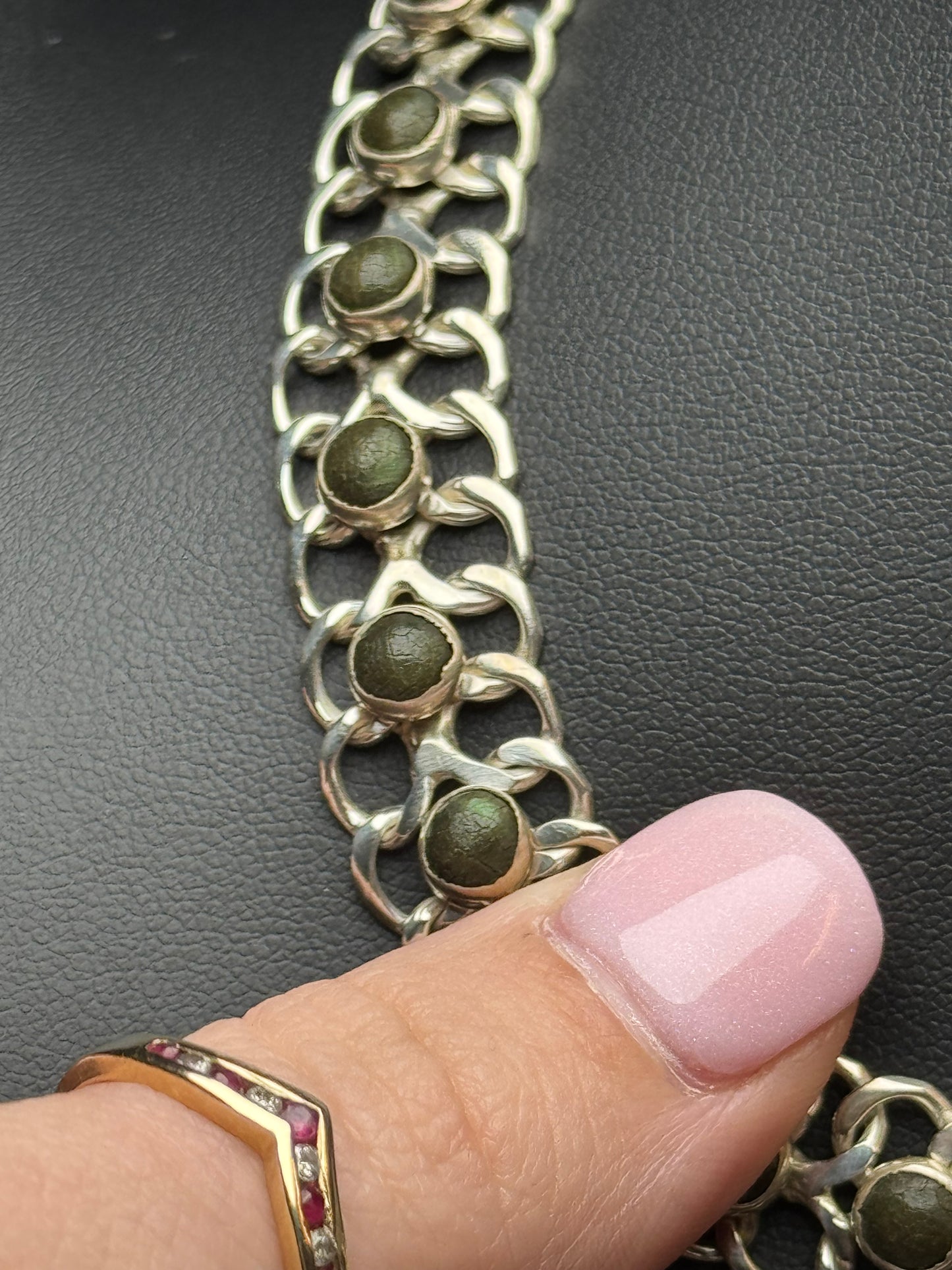 Sterling Silver Mexico Chain Necklace - 15 inches