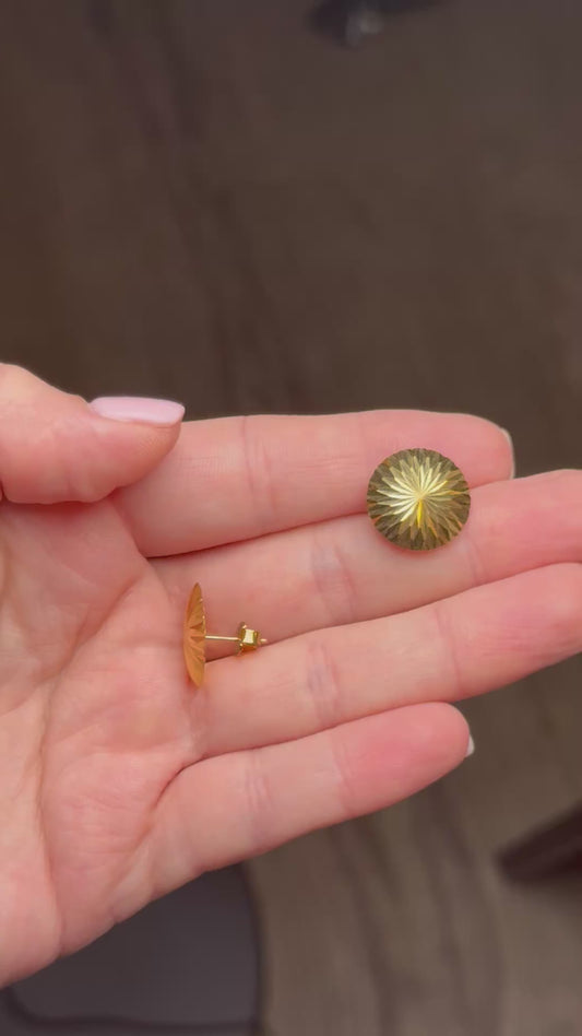 14k Sunburst Earrings